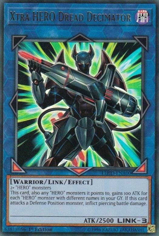 Xtra HERO Dread Decimator LEHD-ENA00 card from Legendary Hero Decks