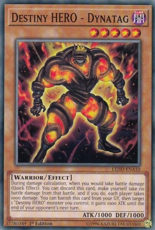 Destiny HERO - Dynatag LEHD-ENA10 card from Legendary Hero Decks