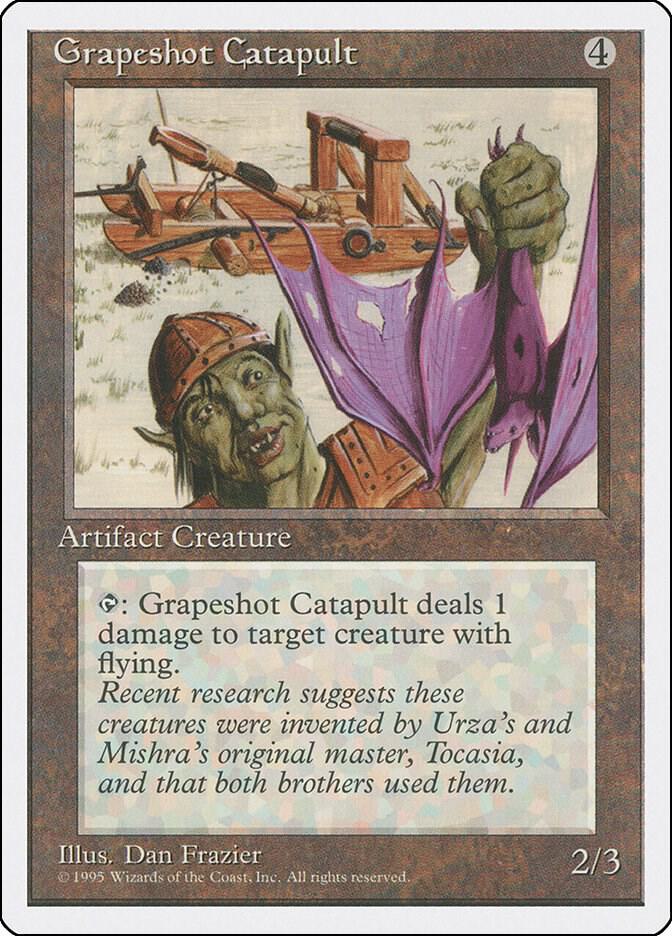 Grapeshot Catapult card from Fourth Edition