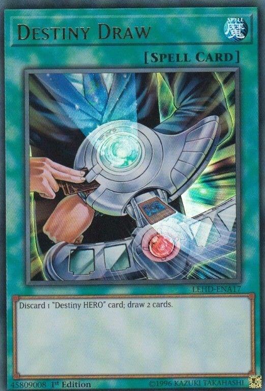 Destiny Draw (UR) LEHD-ENA17 card from Legendary Hero Decks