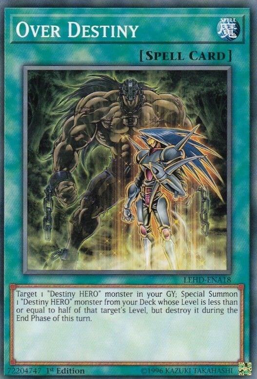 Over Destiny LEHD-ENA18 card from Legendary Hero Decks