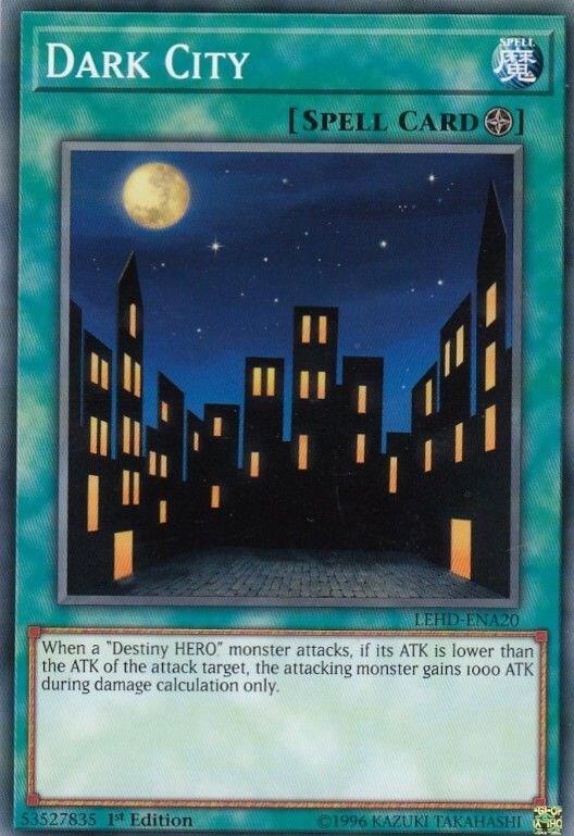 Dark City LEHD-ENA20 card from Legendary Hero Decks