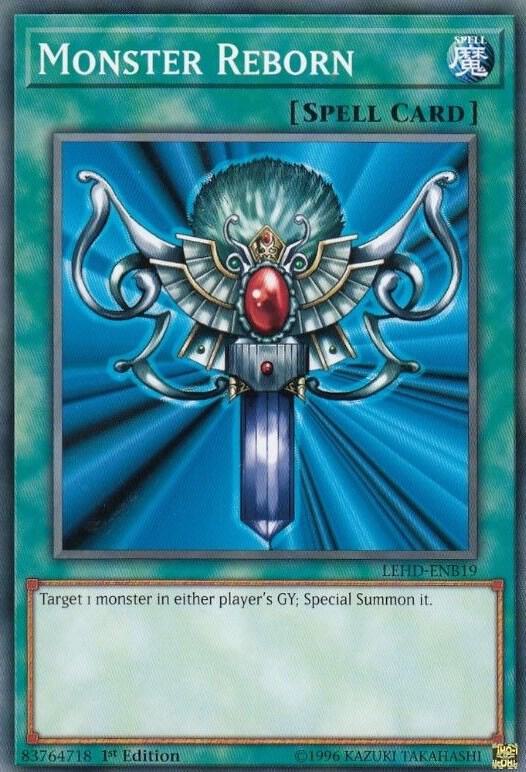 Monster Reborn (B) LEHD-ENB19 card from Legendary Hero Decks