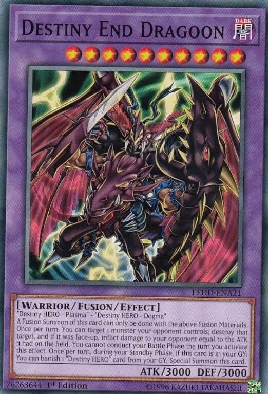 Destiny End Dragoon LEHD-ENA31 card from Legendary Hero Decks