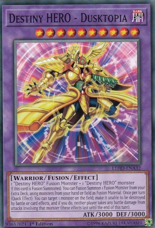 Destiny HERO - Dusktopia LEHD-ENA32 card from Legendary Hero Decks