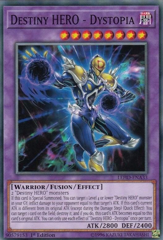 Destiny HERO - Dystopia LEHD-ENA33 card from Legendary Hero Decks
