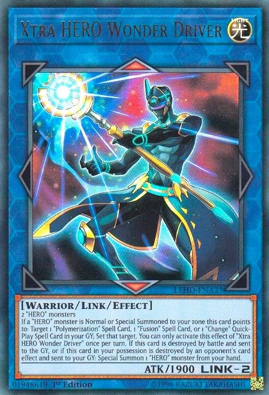 Xtra HERO Wonder Driver LEHD-ENA37 card from Legendary Hero Decks