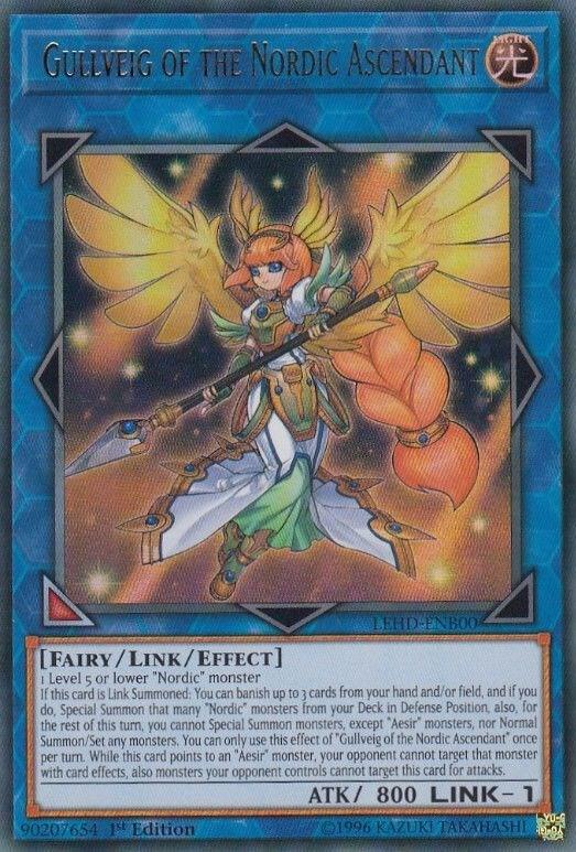 Gullveig of the Nordic Ascendant LEHD-ENB00 card from Legendary Hero Decks
