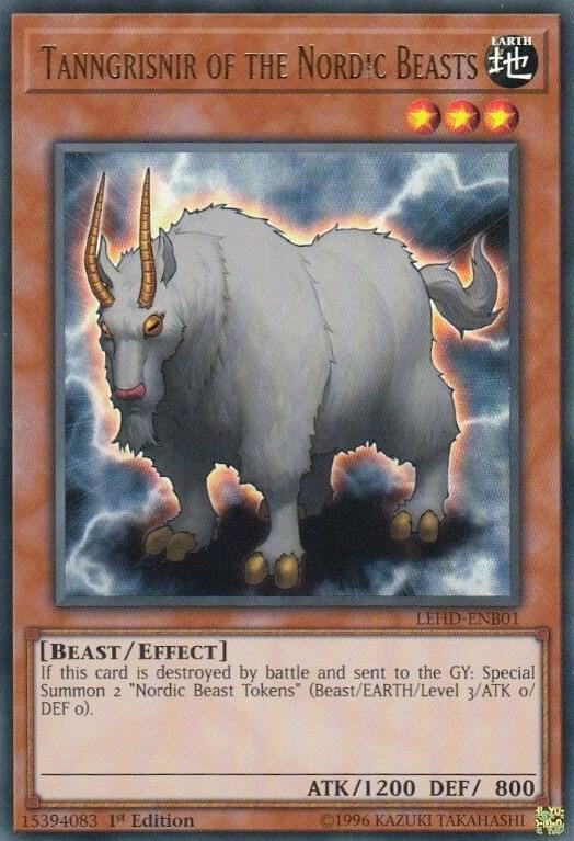 Tanngrisnir of the Nordic Beasts (UR) LEHD-ENB01 card from Legendary Hero Decks