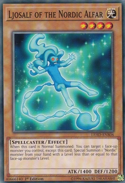 Ljosalf of the Nordic Alfar LEHD-ENB06 card from Legendary Hero Decks