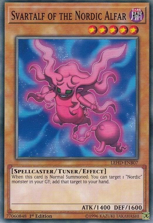 Svartalf of the Nordic Alfar LEHD-ENB07 card from Legendary Hero Decks