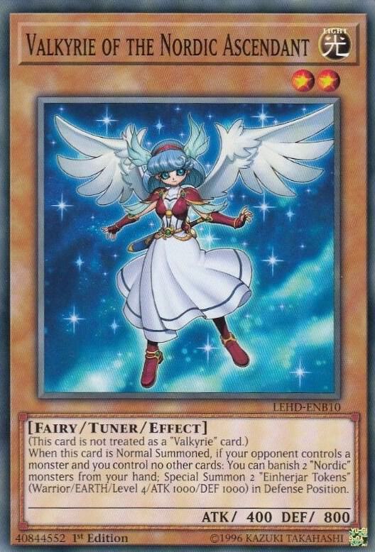 Valkyrie of the Nordic Ascendant LEHD-ENB10 card from Legendary Hero Decks