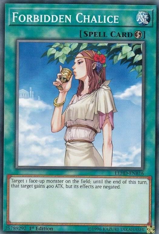Forbidden Chalice LEHD-ENB16 card from Legendary Hero Decks