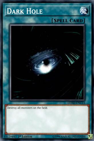Dark Hole LEHD-ENC15 card from Legendary Hero Decks
