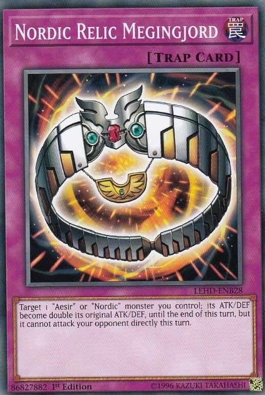 Nordic Relic Megingjord LEHD-ENB28 card from Legendary Hero Decks