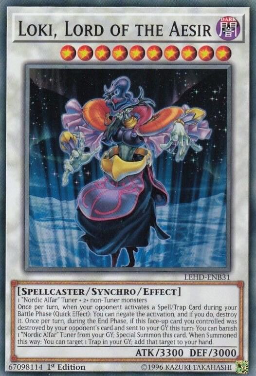 Loki, Lord of the Aesir LEHD-ENB31 card from Legendary Hero Decks