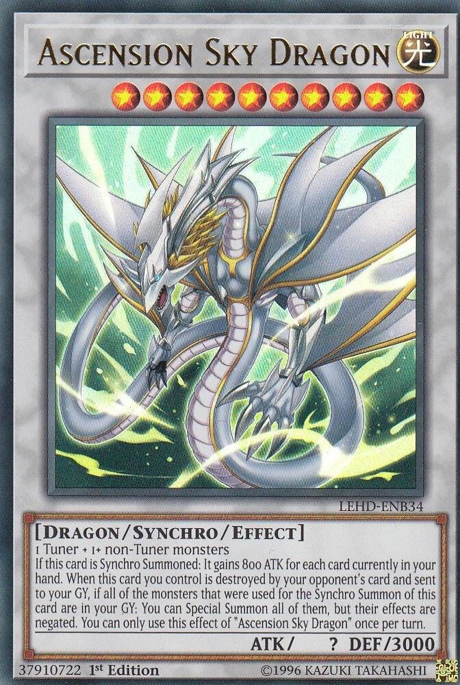 Ascension Sky Dragon LEHD-ENB34 card from Legendary Hero Decks