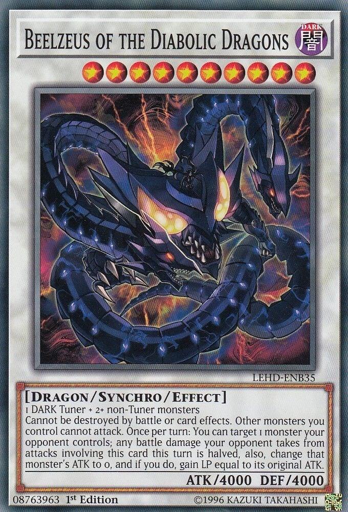 Beelzeus of the Diabolic Dragons LEHD-ENB35 card from Legendary Hero Decks
