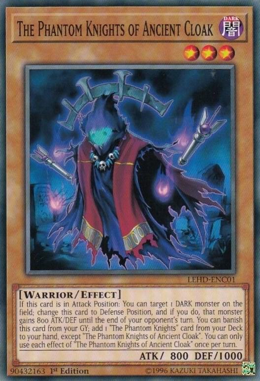 The Phantom Knights of Ancient Cloak LEHD-ENC01 card from Legendary Hero Decks