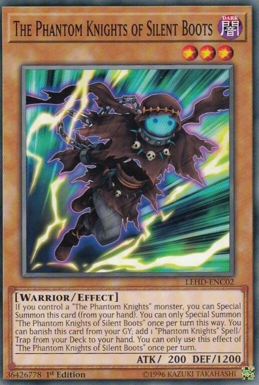 The Phantom Knights of Silent Boots LEHD-ENC02 card from Legendary Hero Decks