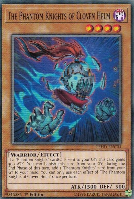 The Phantom Knights of Cloven Helm LEHD-ENC04 card from Legendary Hero Decks