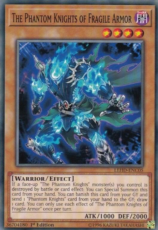 The Phantom Knights of Fragile Armor LEHD-ENC05 card from Legendary Hero Decks