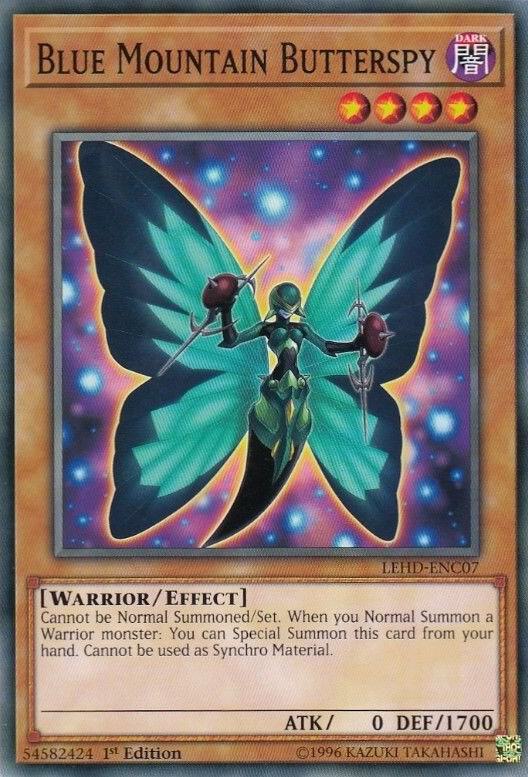 Blue Mountain Butterspy LEHD-ENC07 card from Legendary Hero Decks