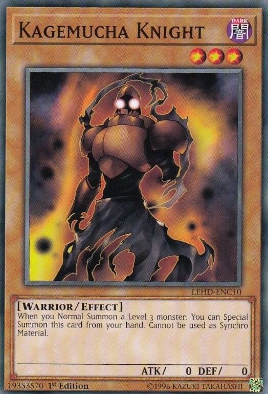 Kagemucha Knight LEHD-ENC10 card from Legendary Hero Decks