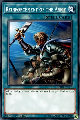 Reinforcement of the Army LEHD-ENC18 card from Legendary Hero Decks