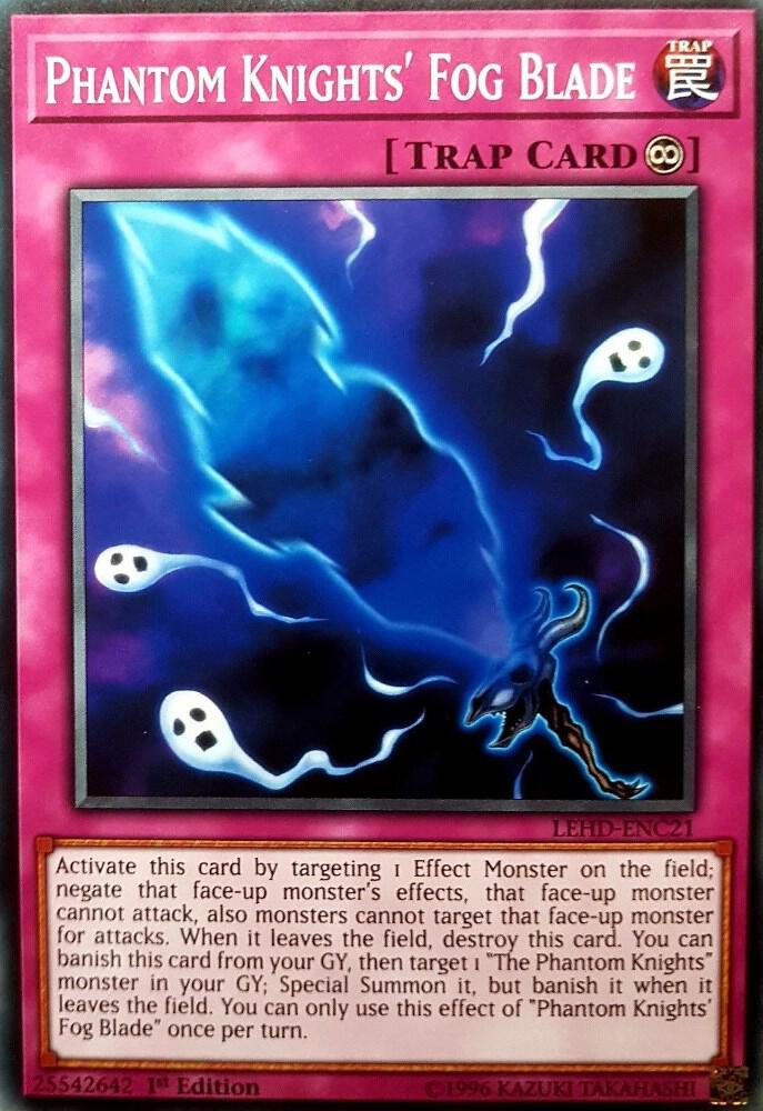 Phantom Knights' Fog Blade LEHD-ENC21 card from Legendary Hero Decks