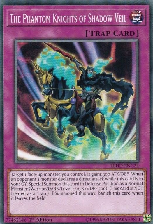 The Phantom Knights of Shadow Veil LEHD-ENC24 card from Legendary Hero Decks