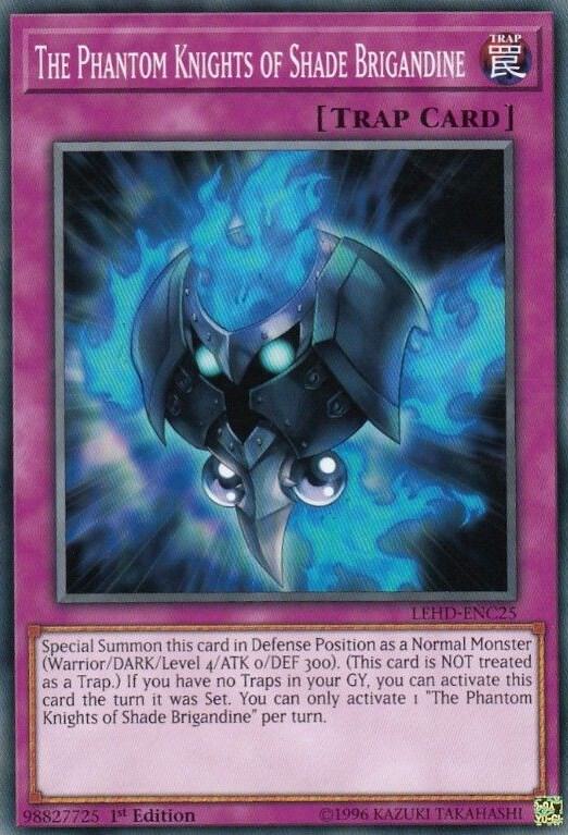 The Phantom Knights of Shade Brigandine LEHD-ENC25 card from Legendary Hero Decks