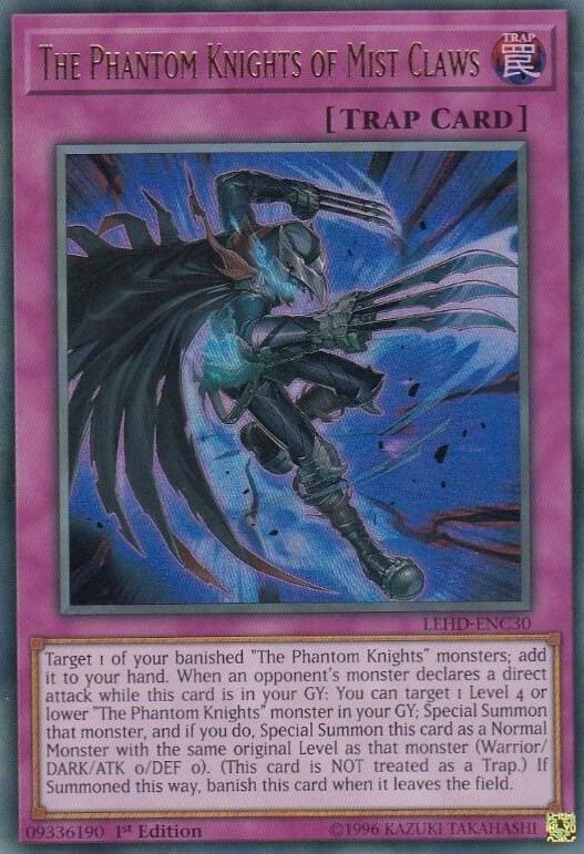 The Phantom Knights of Mist Claws LEHD-ENC30 card from Legendary Hero Decks