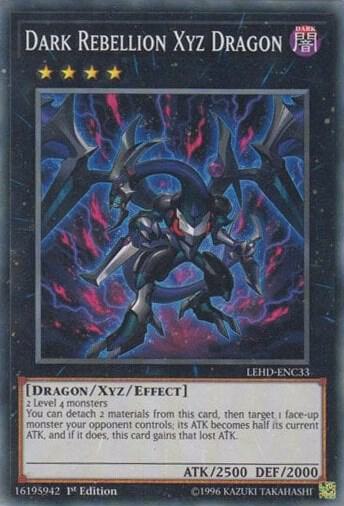 Dark Rebellion Xyz Dragon LEHD-ENC33 card from Legendary Hero Decks
