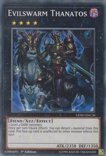 Evilswarm Thanatos LEHD-ENC36 card from Legendary Hero Decks