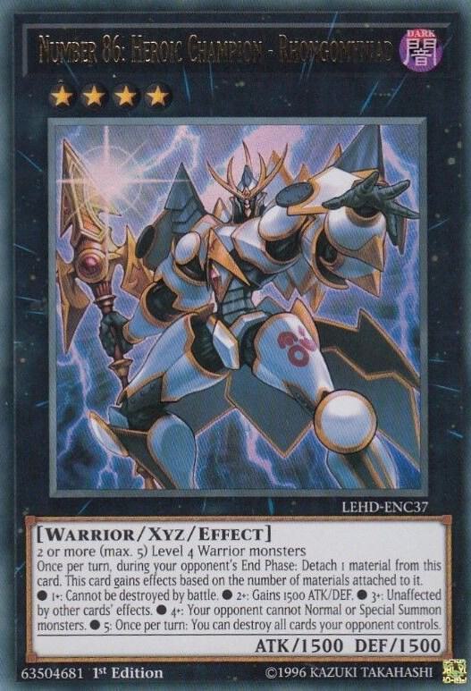 Number 86: Heroic Champion - Rhongomyniad LEHD-ENC37 card from Legendary Hero Decks