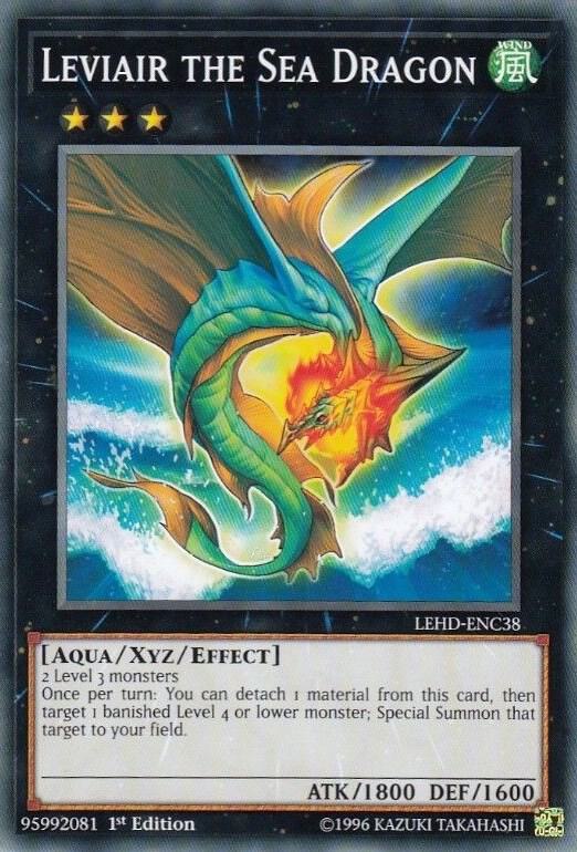Leviair the Sea Dragon LEHD-ENC38 card from Legendary Hero Decks
