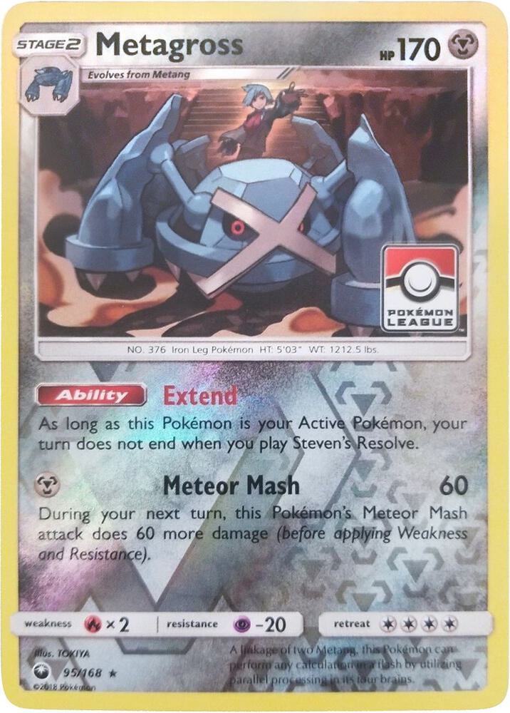 Metagross - 95/168 (Pokemon League) 095/168 card from League & Championship Cards