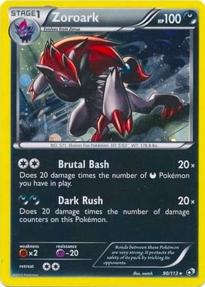 Zoroark - 90/113 (Cosmos Holo) 090/113 card from Blister Exclusives