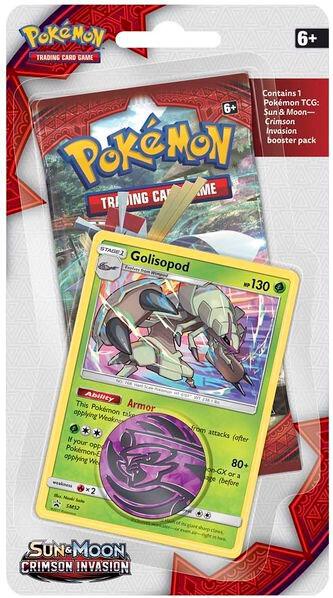 Crimson Invasion Single Pack Blister [Golisopod] card from SM - Crimson Invasion