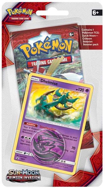 Crimson Invasion Single Pack Blister [Dhelmise] card from SM - Crimson Invasion