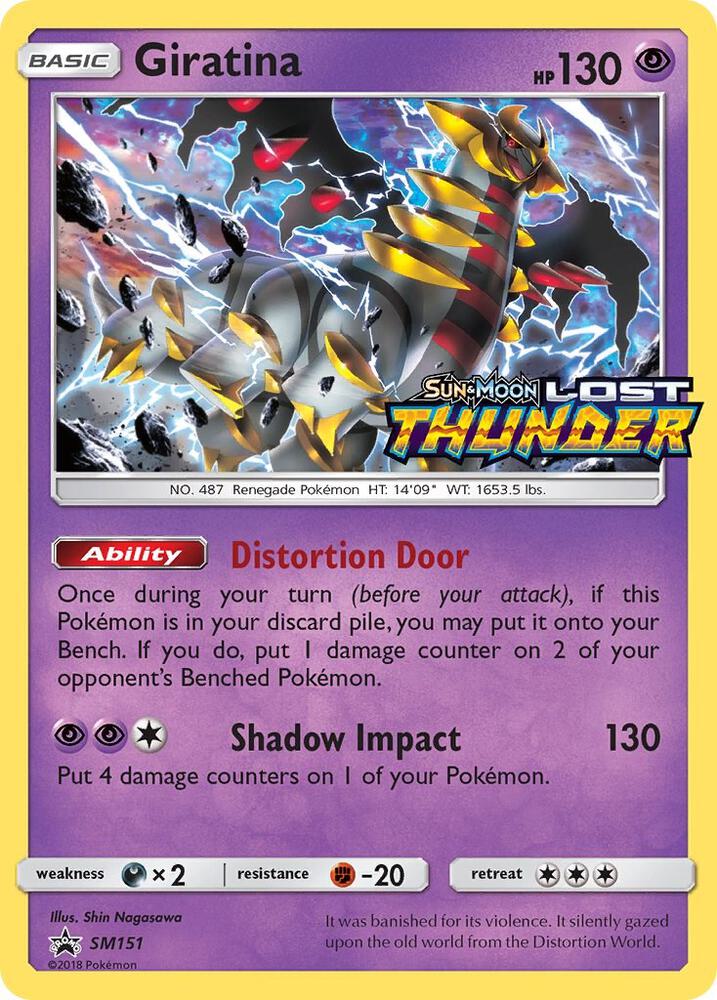 Giratina (Prerelease) SM151 card from SM Promos