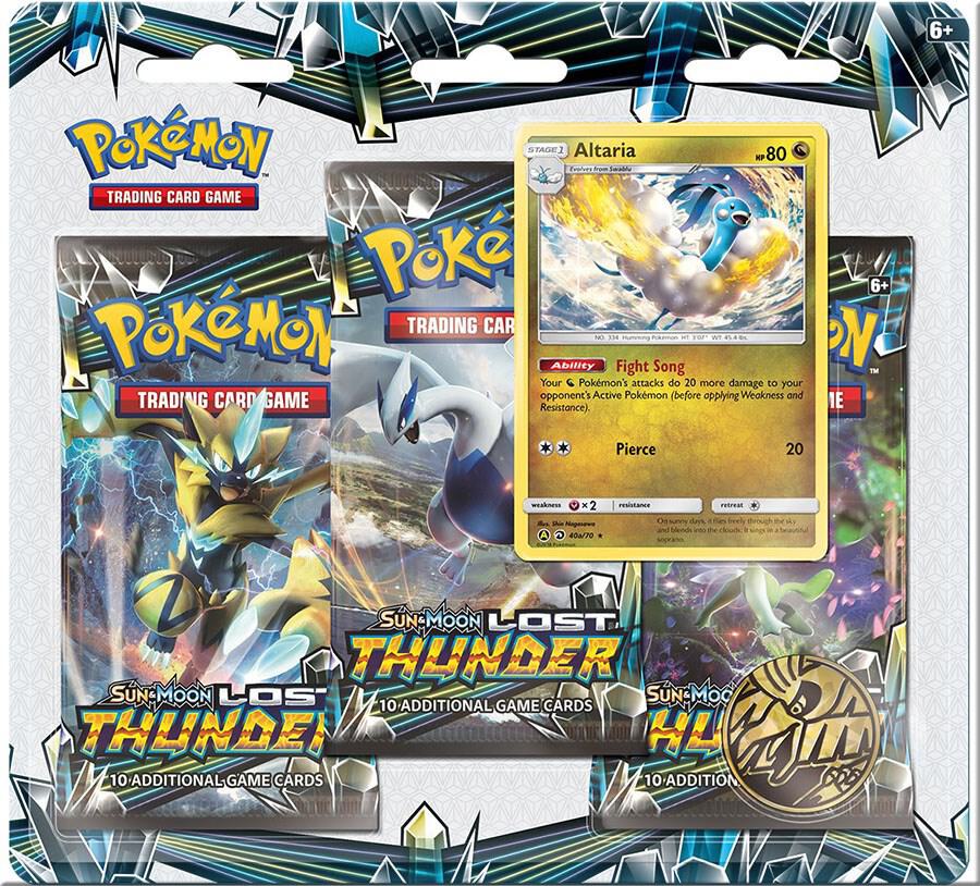 Lost Thunder 3 Pack Blister [Altaria] sealed product from SM - Lost Thunder