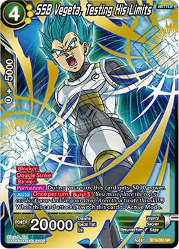 SSB Vegeta, Testing His Limits BT5-083 card from Miraculous Revival