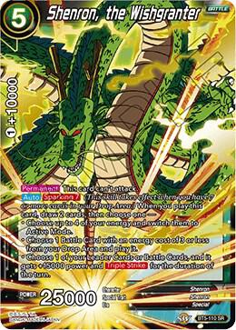 Shenron, the Wishgranter BT5-110 card from Miraculous Revival