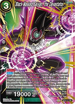 Black Masked Saiyan, the Devastator BT5-111 card from Miraculous Revival