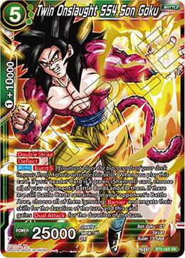 Twin Onslaught SS4 Son Goku BT5-055 card from Miraculous Revival