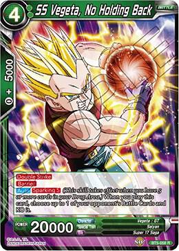 SS Vegeta, No Holding Back BT5-058 card from Miraculous Revival