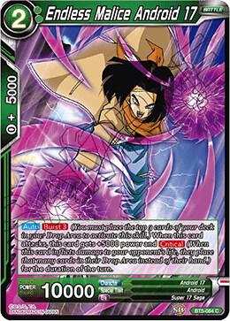 Endless Malice Android 17 BT5-064 card from Miraculous Revival