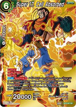 Super 17, Cell Absorbed BT5-067 card from Miraculous Revival